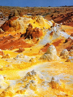 Foto dei colori dei sali di potassio di Dalul