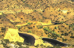 Foto del pesaggio montuoso Eritreo