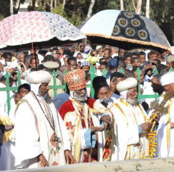 Foto: il patriarca eritreo in cerimonia