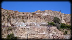 Foto di un monastero in montagna Eritrea