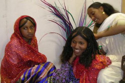 Foto di pettinatura di treccine eritree
